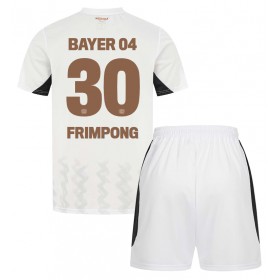 Bayer Leverkusen Jeremie Frimpong #30 Borta Kläder Barn 2024-25 Kortärmad (+ Korta byxor)